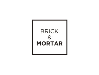 Brick & Mortar logo design by Inaya