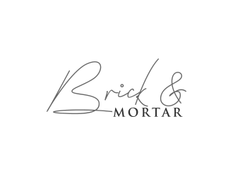 Brick & Mortar logo design by Inlogoz