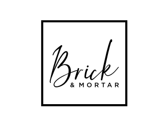 Brick & Mortar logo design by puthreeone