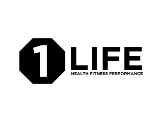 One Life Health Fitness Performance  logo design by scolessi