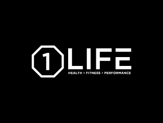 One Life Health Fitness Performance  logo design by labo