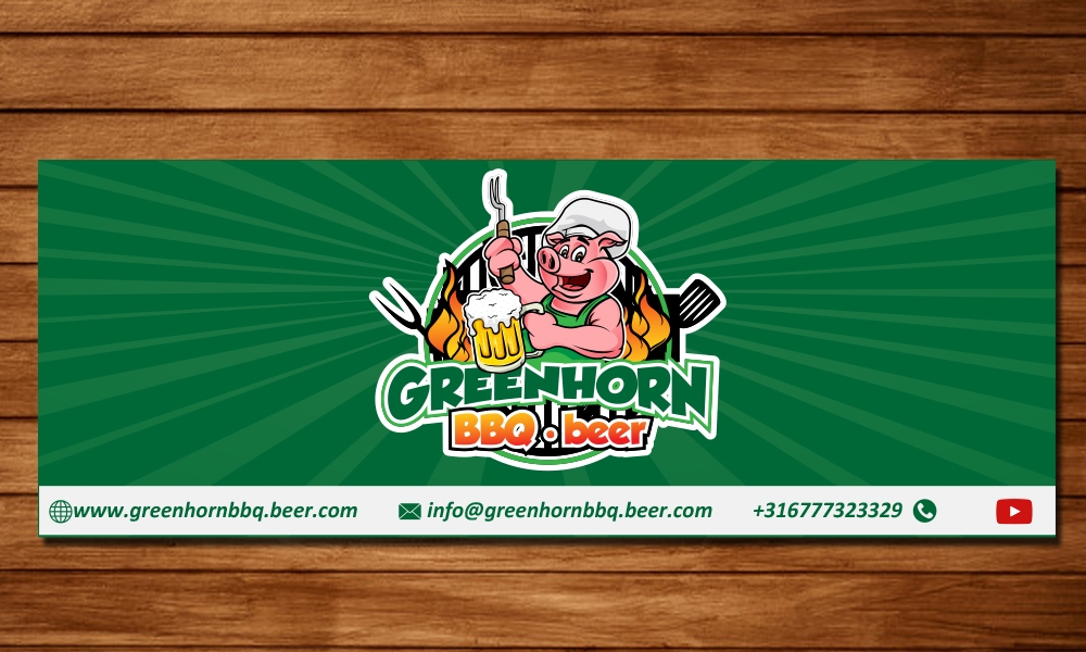 Greenhorn BBQ beer logo design by avatar