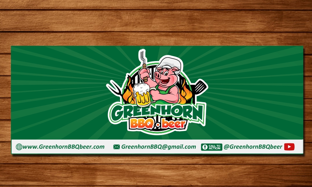 Greenhorn BBQ beer logo design by avatar