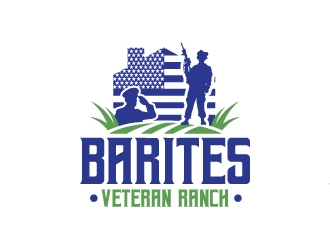 Barites Veteran Ranch logo design by Rock