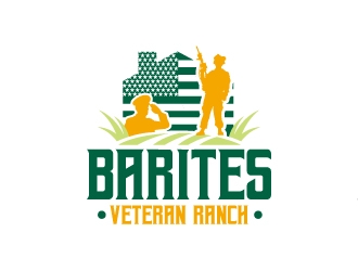 Barites Veteran Ranch logo design by Rock