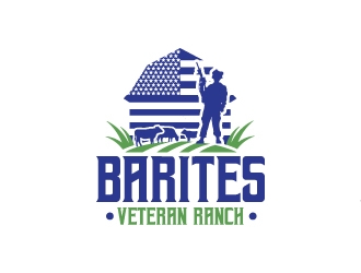 Barites Veteran Ranch logo design by Rock