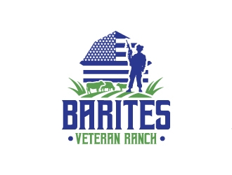 Barites Veteran Ranch logo design by Rock