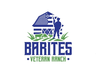 Barites Veteran Ranch logo design by Rock