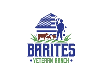 Barites Veteran Ranch logo design by Rock