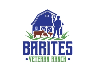 Barites Veteran Ranch logo design by Rock