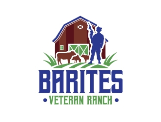 Barites Veteran Ranch logo design by Rock