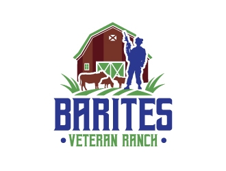 Barites Veteran Ranch logo design by Rock