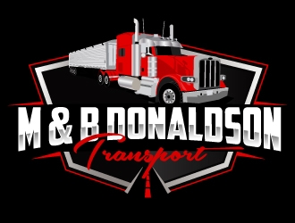 M & B Donaldson Transport  logo design by AamirKhan