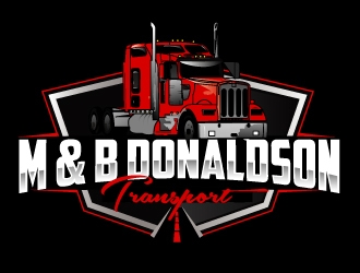 M & B Donaldson Transport  logo design by AamirKhan