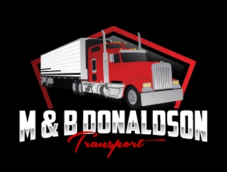 M & B Donaldson Transport  logo design by AamirKhan