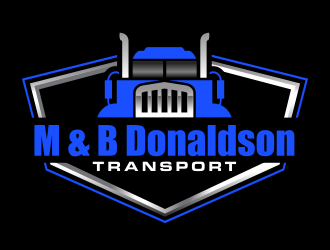 M & B Donaldson Transport  logo design by ingepro