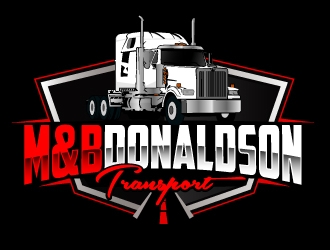 M & B Donaldson Transport  logo design by AamirKhan