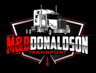 M & B Donaldson Transport  logo design by AamirKhan