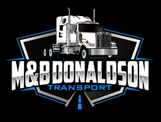 M & B Donaldson Transport  logo design by AamirKhan