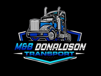 M & B Donaldson Transport  logo design by PrimalGraphics