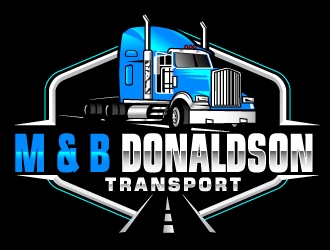 M & B Donaldson Transport  logo design by Suvendu