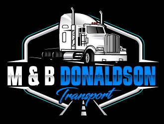 M & B Donaldson Transport  logo design by Suvendu