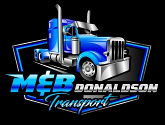 M & B Donaldson Transport  logo design by Suvendu