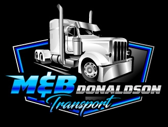 M & B Donaldson Transport  logo design by Suvendu