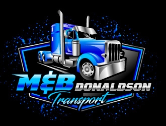 M & B Donaldson Transport  logo design by Suvendu