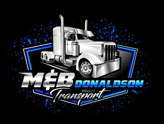 M & B Donaldson Transport  logo design by Suvendu