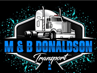 M & B Donaldson Transport  logo design by Suvendu