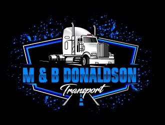 M & B Donaldson Transport  logo design by Suvendu