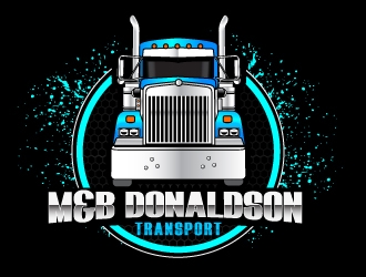 M & B Donaldson Transport  logo design by Suvendu