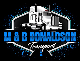 M & B Donaldson Transport  logo design by Suvendu