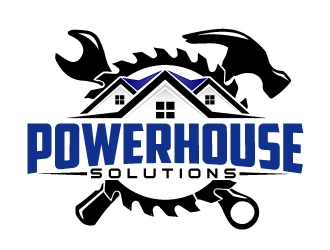 Powerhouse solutions logo design by AamirKhan