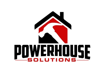 Powerhouse solutions logo design by AamirKhan