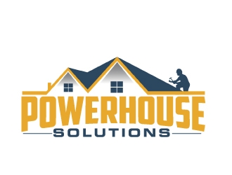 Powerhouse solutions logo design by AamirKhan