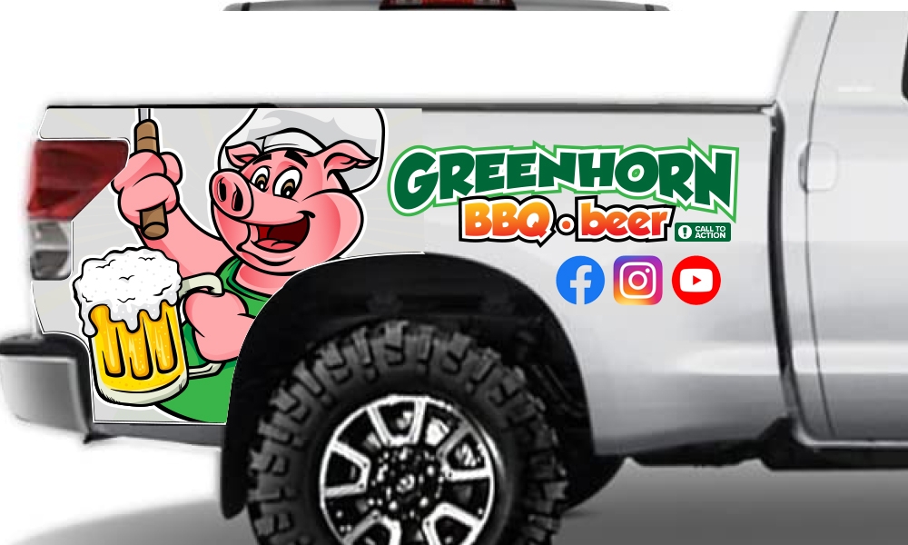 Greenhorn BBQ beer logo design by avatar