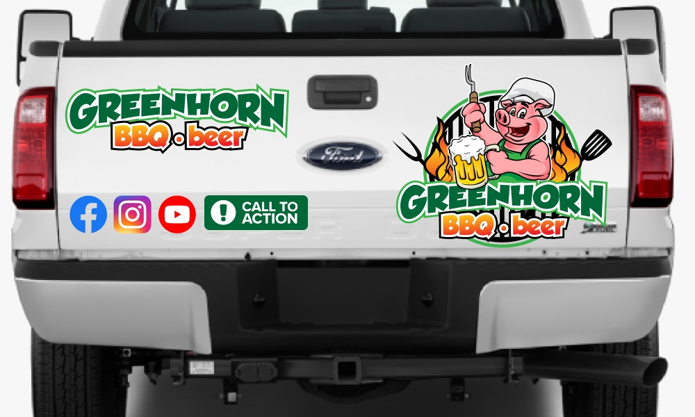 Greenhorn BBQ beer logo design by avatar