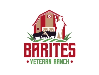 Barites Veteran Ranch logo design by Rock