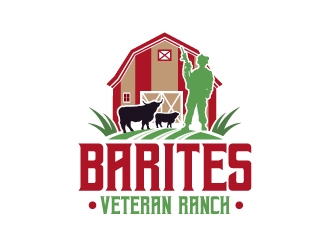 Barites Veteran Ranch logo design by Rock