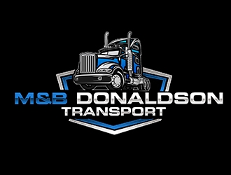 M & B Donaldson Transport  logo design by PrimalGraphics