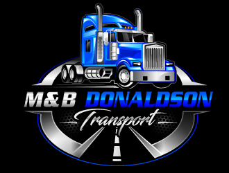 M & B Donaldson Transport  logo design by Suvendu