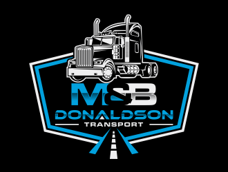 M & B Donaldson Transport  logo design by scolessi