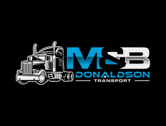 M & B Donaldson Transport  logo design by scolessi