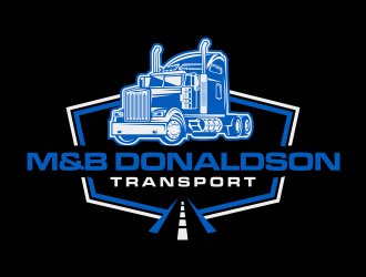 M & B Donaldson Transport  logo design by scolessi