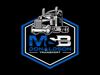 M & B Donaldson Transport  logo design by scolessi