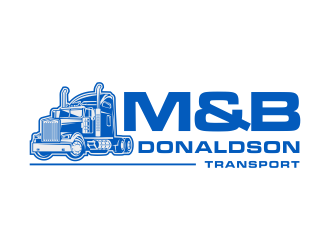 M & B Donaldson Transport  logo design by scolessi