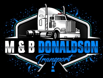 M & B Donaldson Transport  logo design by Suvendu