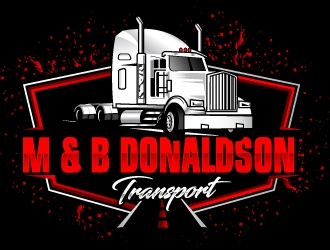 M & B Donaldson Transport  logo design by Suvendu